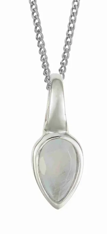 Collier aigue-marine  éclat céleste  en argent 925 rhodié