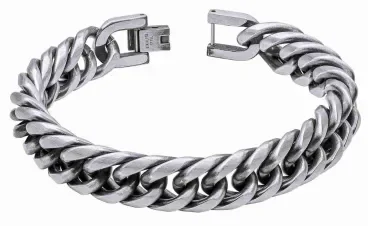 Bracelet argent 925 rhodié femme  maille fine et élégante