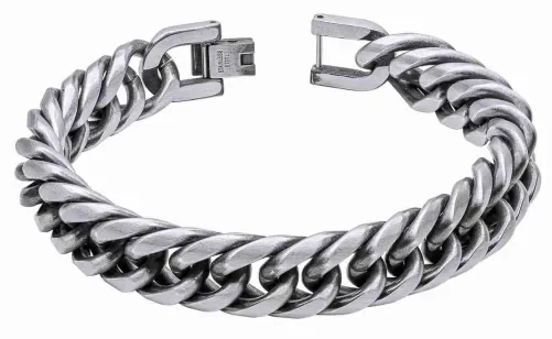 Bracelet argent 925 rhodié femme  maille fine et élégante