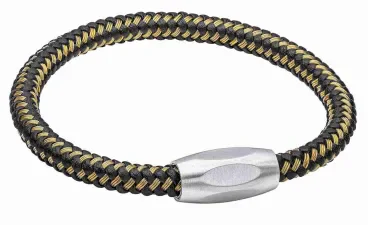 Bracelet homme urban acier et nylon tressé