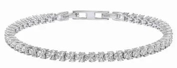 Bracelet femme  éclat stellaire  en argent massif 925 zirconiums