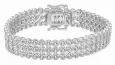 Bracelet zirconium blanc en argent 925