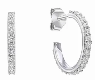Boucles d Oreilles  Éclat Précieux  - Argent 925 Zirconium