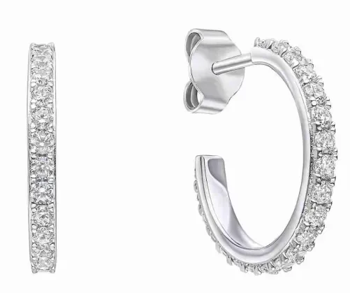 Boucles d Oreilles  Éclat Précieux  - Argent 925 Zirconium