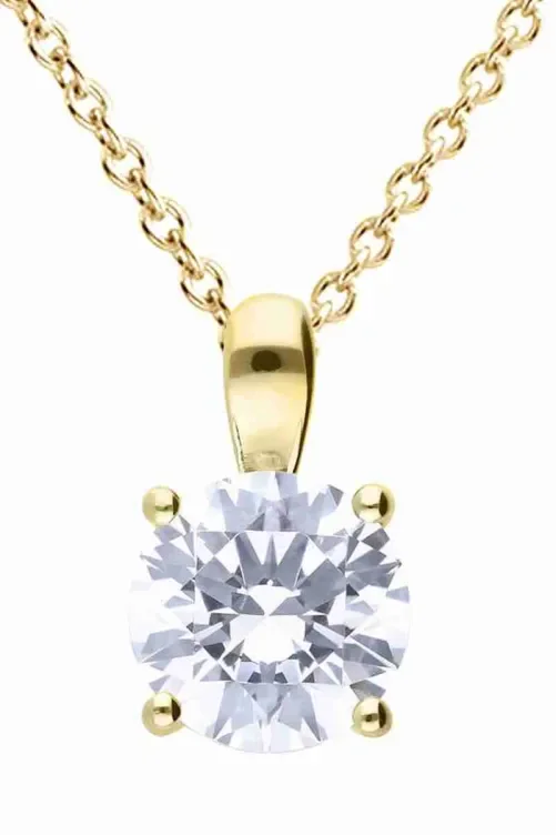 Collier solis ✨ pendentif zircon sur argent 925 plaqué or 18 carats