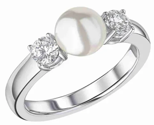 Bague perle de culture argent 925