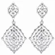 Boucles d oreilles  éclat  en argent 925