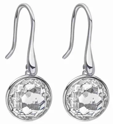 Boucles d oreilles  éclat céleste  - argent 925 cristal pur