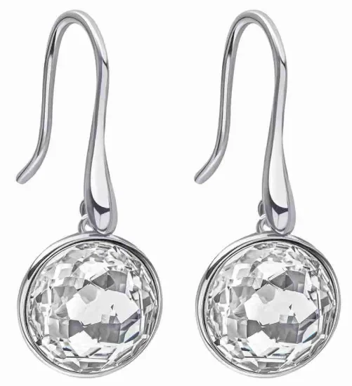Boucles d oreilles  éclat céleste  - argent 925 cristal pur