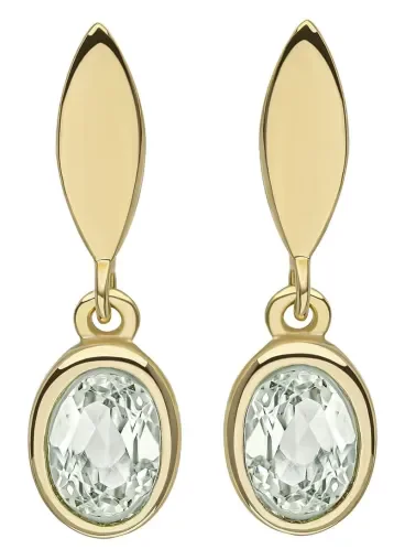 Boucles d oreilles  Éclat de Jade  - Améthyste Verte et Argent 925 Plaq