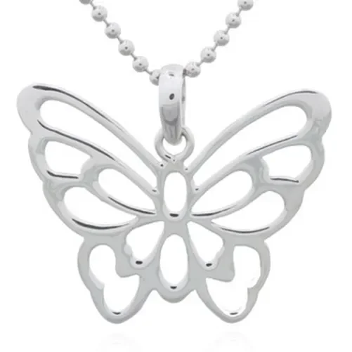 Collier papillon  éclat aérien  - argent 925 rhodié