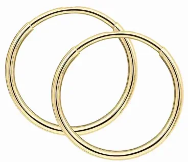 Boucles d oreilles or jaune 9 carats - aura solaire