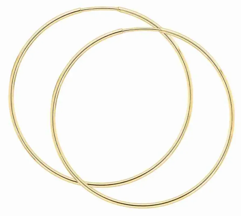 Boucles d oreilles boucles  éclat intemporel  en or jaune 9 carats