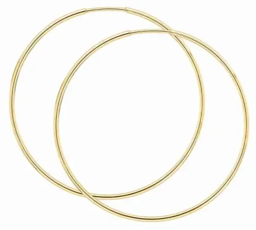 Boucles d oreilles boucles  éclat intemporel  en or jaune 9 carats