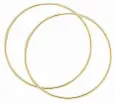Boucles d oreilles boucles  éclat intemporel  en or jaune 9 carats