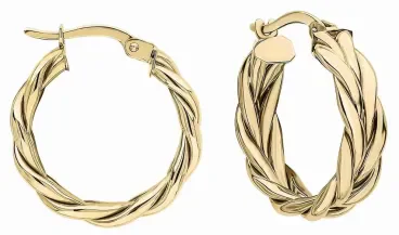 Boucles d oreilles  éclat d or  en or 9 carats