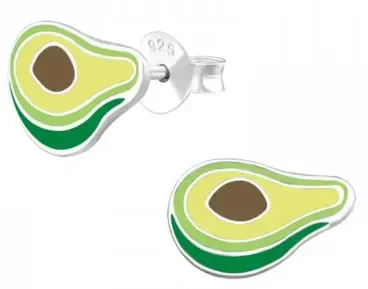 Boucles d Oreilles Boucles  Avocado Love  en Argent 925