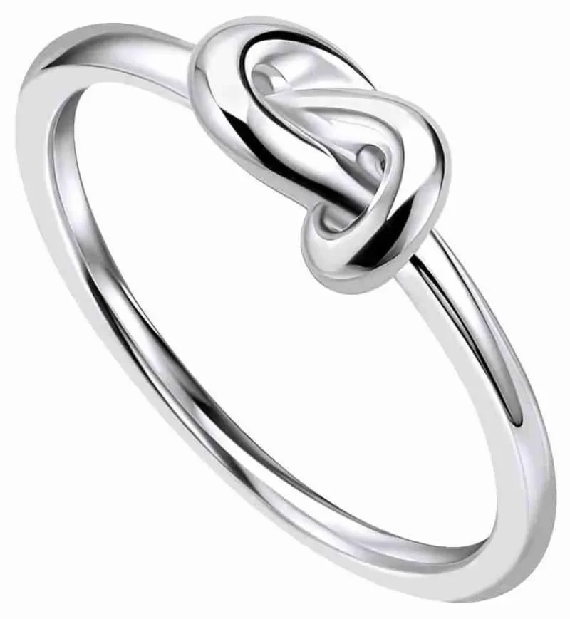 Bague solitaire  éclat éternel  en argent 925 zirconium effet diamant