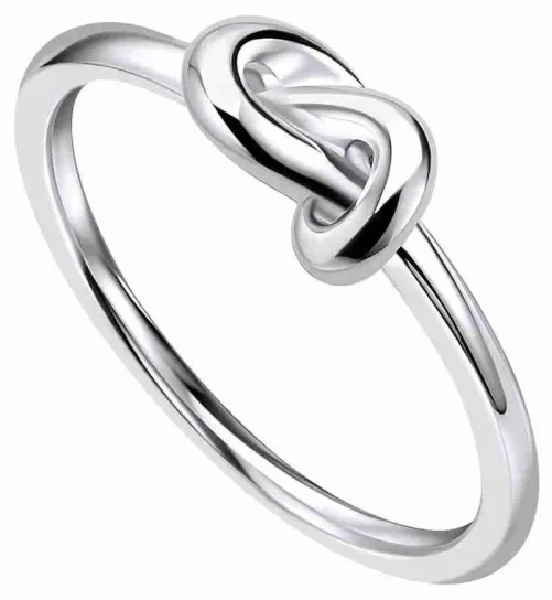 Bague solitaire  éclat éternel  en argent 925 zirconium effet diamant