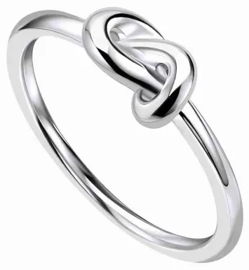 Bague solitaire  éclat éternel  en argent 925 zirconium effet diamant