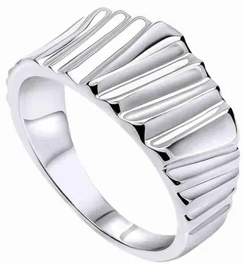 Bague solitaire argent 925 rhodié  oxyde de zirconium effet diamant