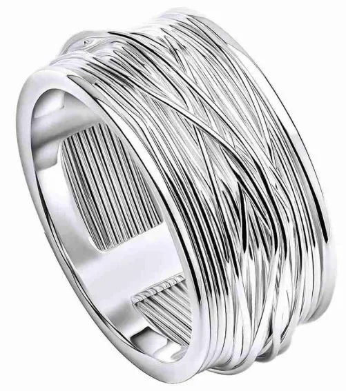 Bague solitaire femme  éclat éternel  en argent 925 rhodié et oxyde de zirconium