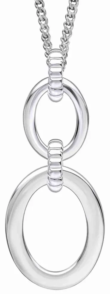 Collier  Éclat Céleste  en Argent 925 Rhodié - Maille Fine pour Femme
