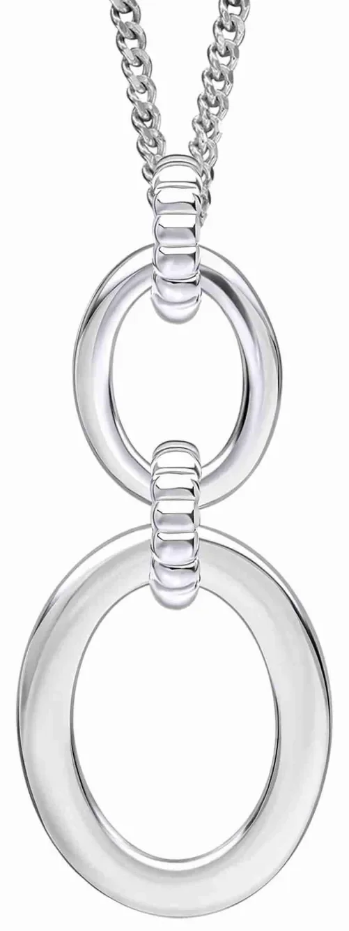 Collier  Éclat Céleste  en Argent 925 Rhodié - Maille Fine pour Femme
