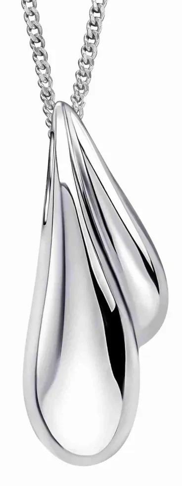 Collier en argent 925 rhodié - éclat intemporel