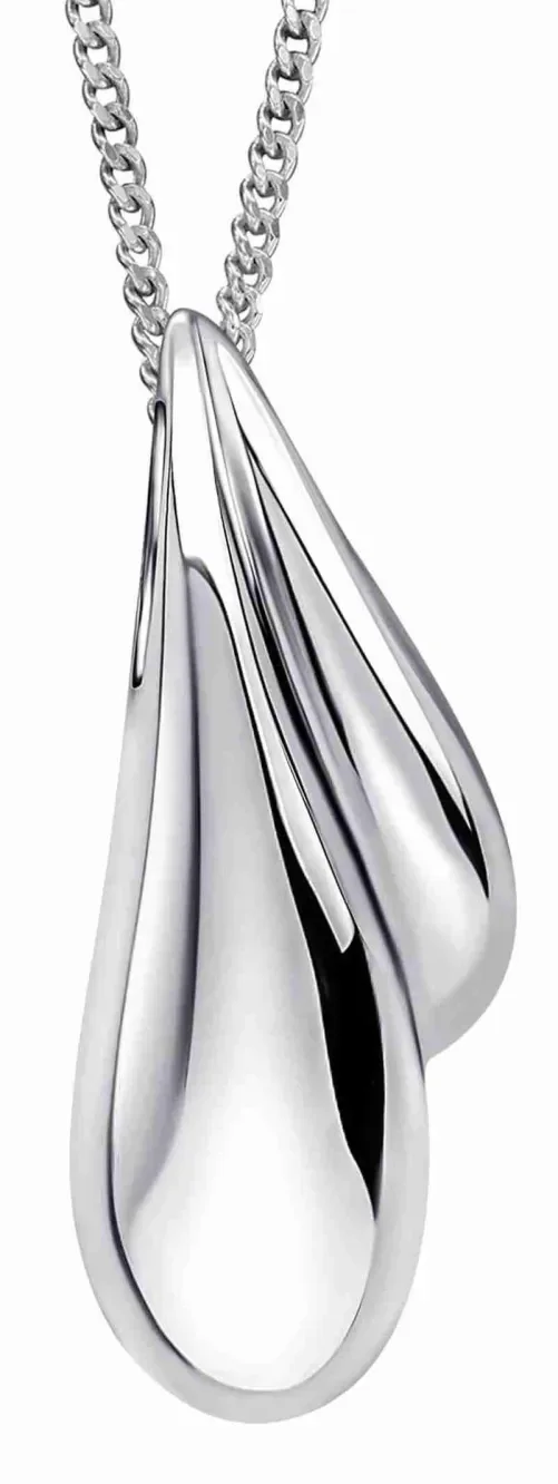Collier en argent 925 rhodié - éclat intemporel