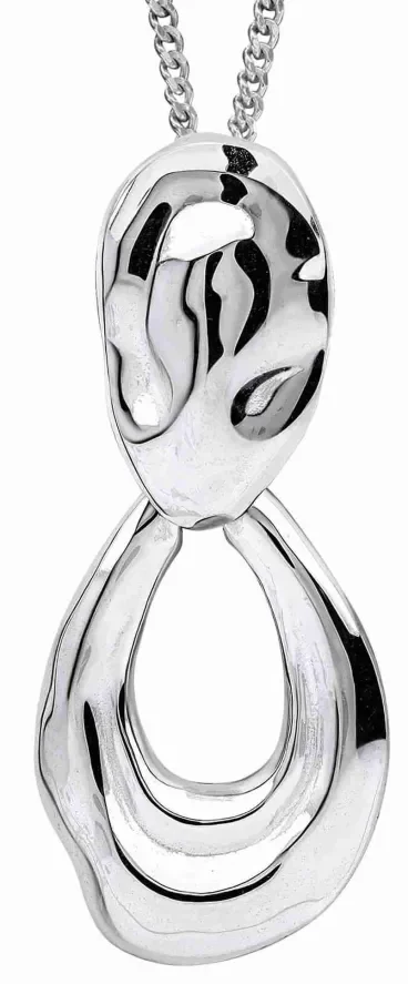 Collier femme  éclat céleste  en argent 925 rhodié