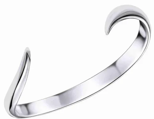 Bracelet éclat lunaire argent massif 925 finition polie
