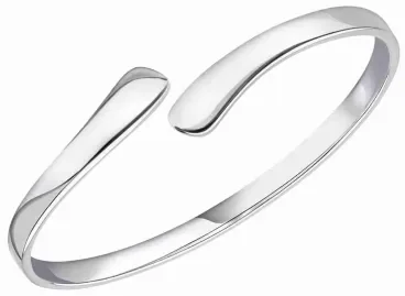 Bracelet de luxe en argent massif rhodié pour femme