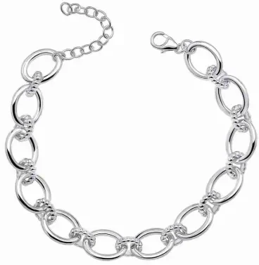 Bracelet femme maille fine argent 925 rhodié éclat durable
