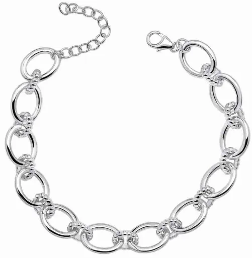 Bracelet femme maille fine argent 925 rhodié éclat durable
