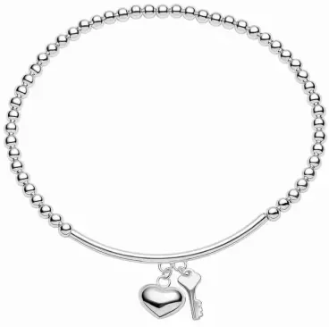 Bracelet gourmette fine pour femme en argent massif 925 poli.