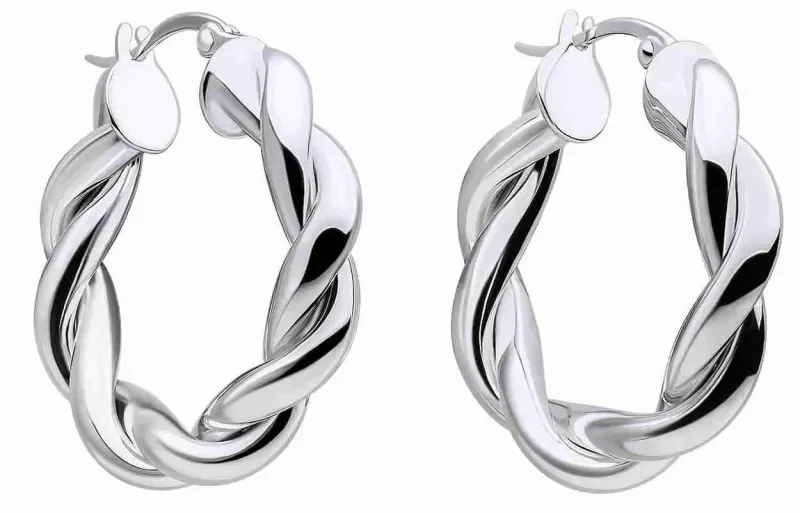 Boucles d oreilles boucles éclat quotidien argent 925