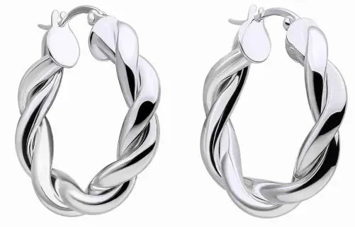 Boucles d oreilles boucles éclat quotidien argent 925