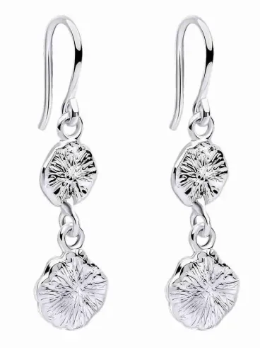 Boucles d'oreilles puces minimalistes rondes en argent 925 brillant.