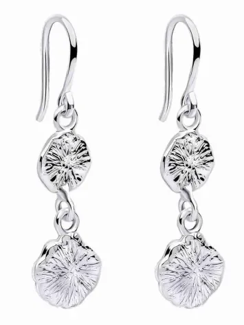 Boucles d'oreilles puces minimalistes rondes en argent 925 brillant.