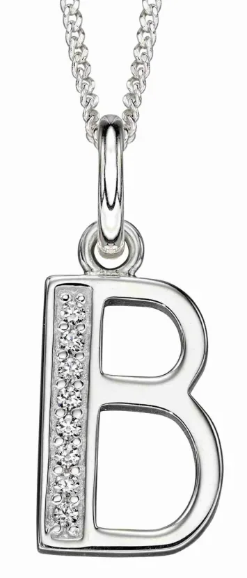 Collier Initiale Lettre A Argent 925 et Zirconium - Personnalisé