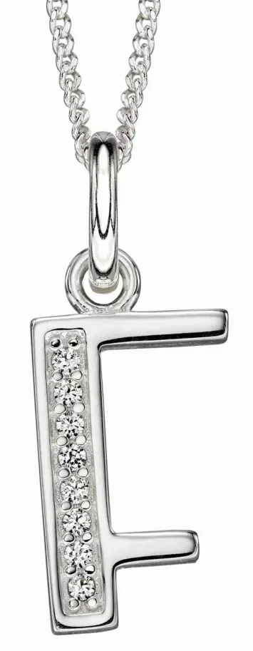 Collier Initiale Lettre A Argent 925 et Zirconium - Personnalisé