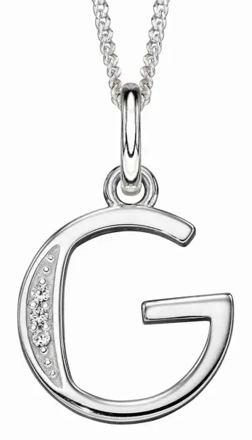 Collier Initiale Lettre A Argent 925 et Zirconium - Personnalisé