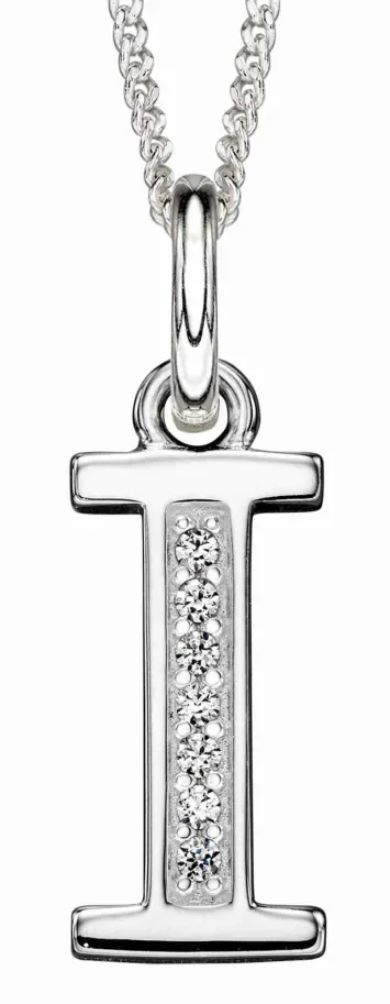 Collier Initiale Lettre A Argent 925 et Zirconium - Personnalisé