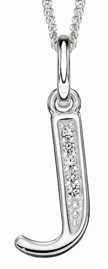 Collier Initiale Lettre A Argent 925 et Zirconium - Personnalisé