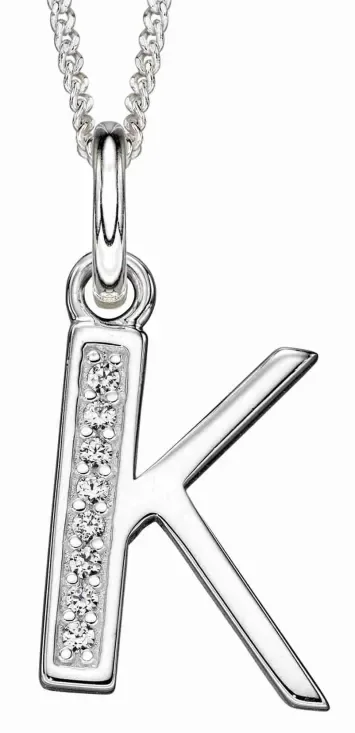 Collier Initiale Lettre A Argent 925 et Zirconium - Personnalisé