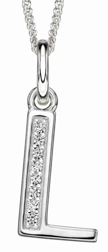 Collier Initiale Lettre A Argent 925 et Zirconium - Personnalisé