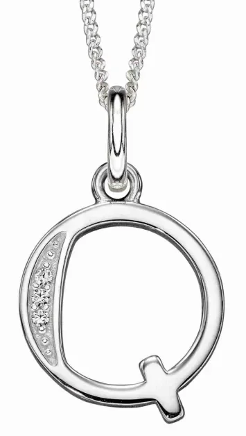 Collier Initiale Lettre A Argent 925 et Zirconium - Personnalisé
