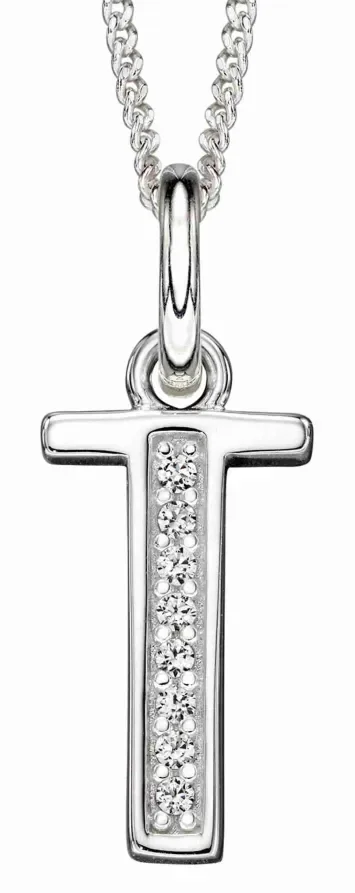 Collier Initiale Lettre A Argent 925 et Zirconium - Personnalisé