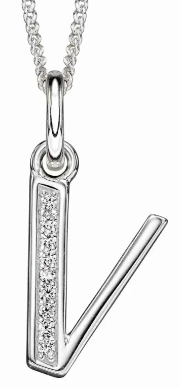 Collier Initiale Lettre A Argent 925 et Zirconium - Personnalisé